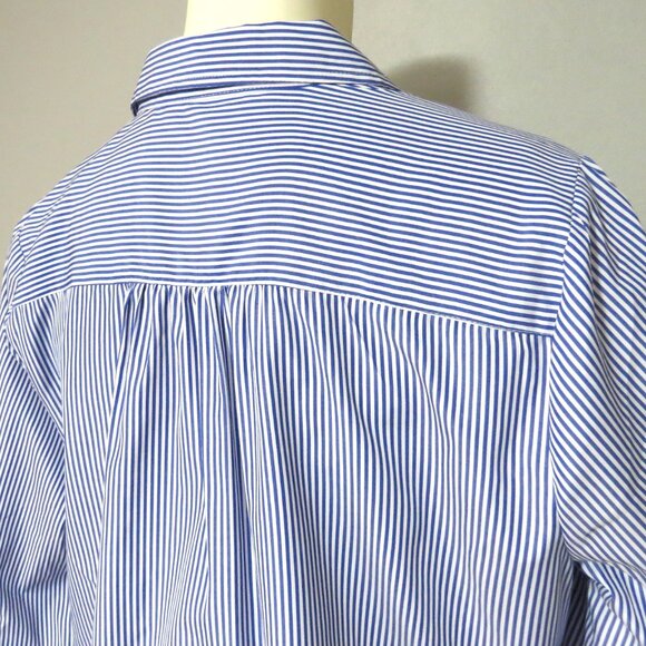EST. 1946 Blue & White Striped Button-Front Blouse Size 18/20W - Picture 7 of 10